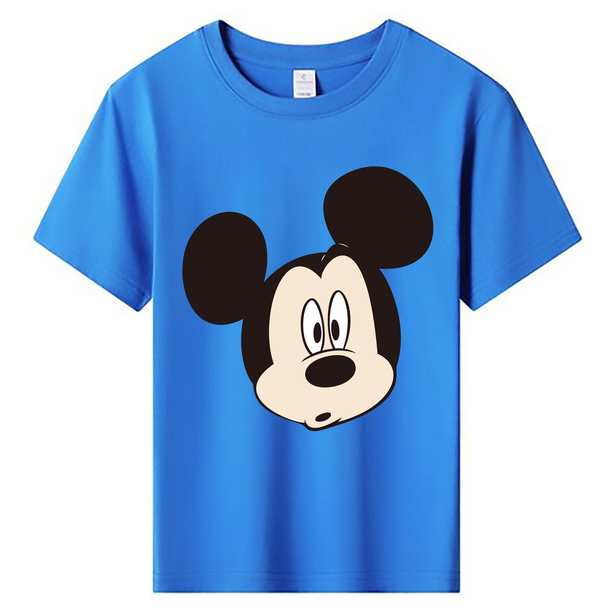 ミッキーマウス Mickey Mouse 綿100％キッズTシャツ（フロントプリント）